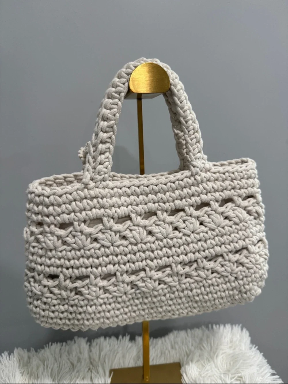 ON 34th white crochet